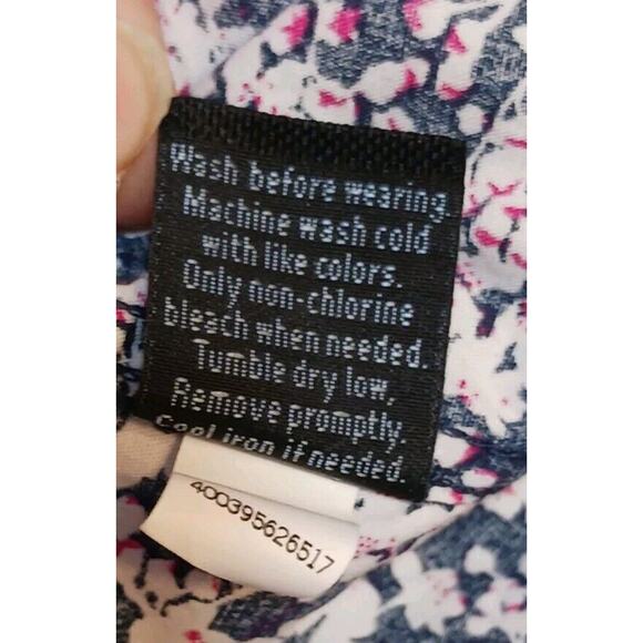 Marc Anthony Floral Button Down Long Sleeve Luxury Slim Fit Shirt Small - Picture 10 of 10